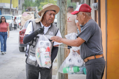 Continúa DIF Tamaulipas entregando apoyos a familias afectadas por lluvias e inundaciones en la frontera
