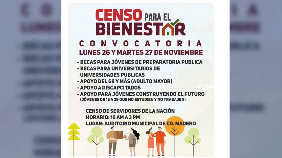 Inicia afiliación de jóvenes y adultos mayores al Censo para el Bienestar