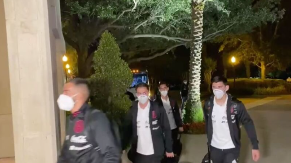 México ya está en Orlando para medirse a Guatemala
