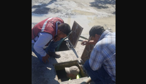 Atendió COMAPA fuga de agua en Almendros 