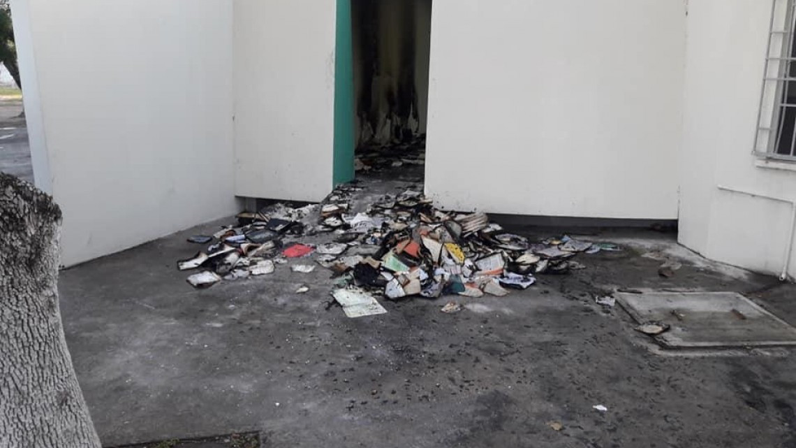 Maleantes atacan la biblioteca Juan B. Tijerina 