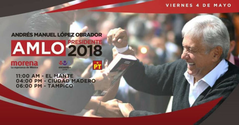 Visitará AMLO el sur de Tamaulipas 