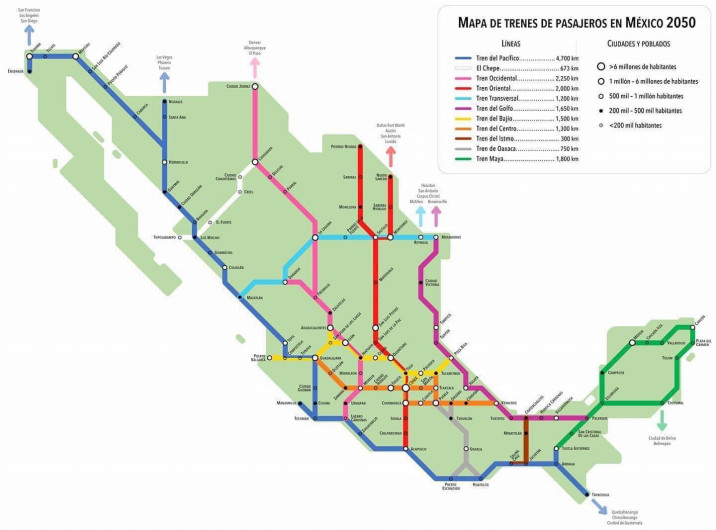 Reynosa, Matamoros, Victoria y Tampico,  estarían incluidas en el Nuevo Sistema Ferroviario de Pasajeros