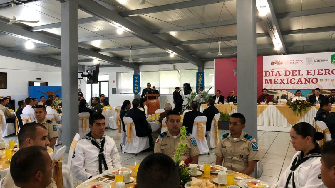 Conmemoran “Día del Ejército Mexicano” en Matamoros