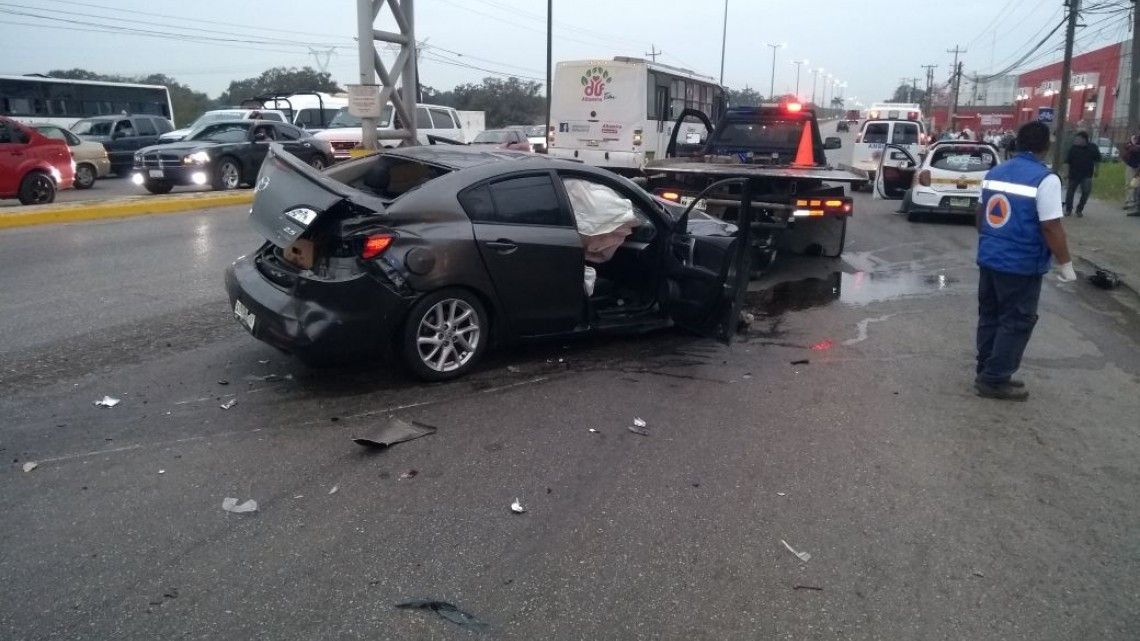 Racha de choques terminan con la vida de una persona