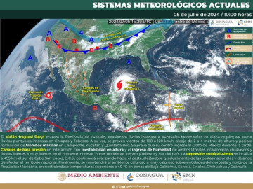 ‘Beryl’ baja a huracán categoría 1, pero mantiene su peligrosidad
