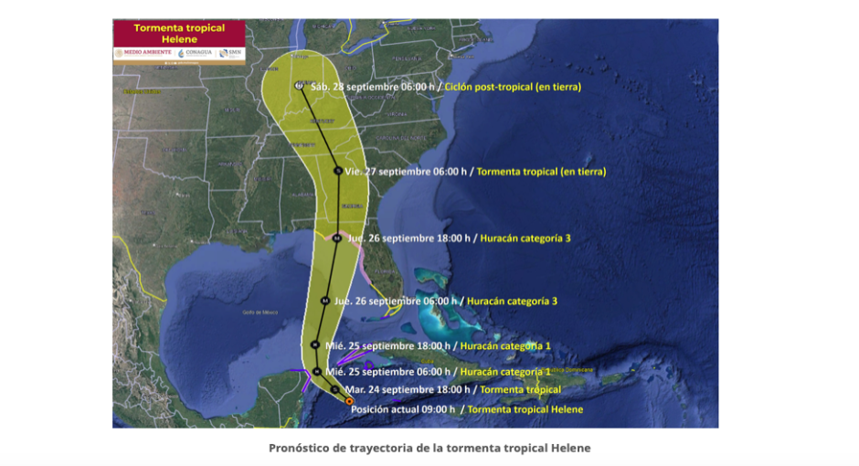 Se forma en el Atlántico la tormenta tropical 'Helene'