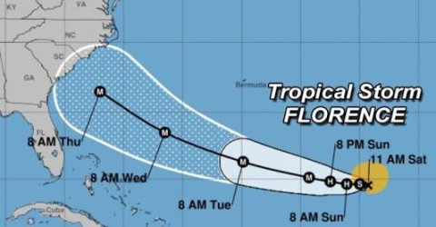 Carolina del Sur en estado de emergencia por tormenta Florence