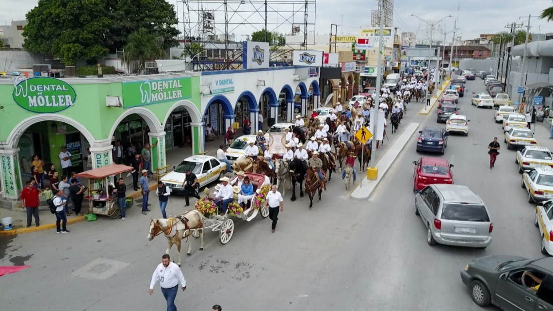 Celebran con cabalgata 270 aniversario de Reynosa