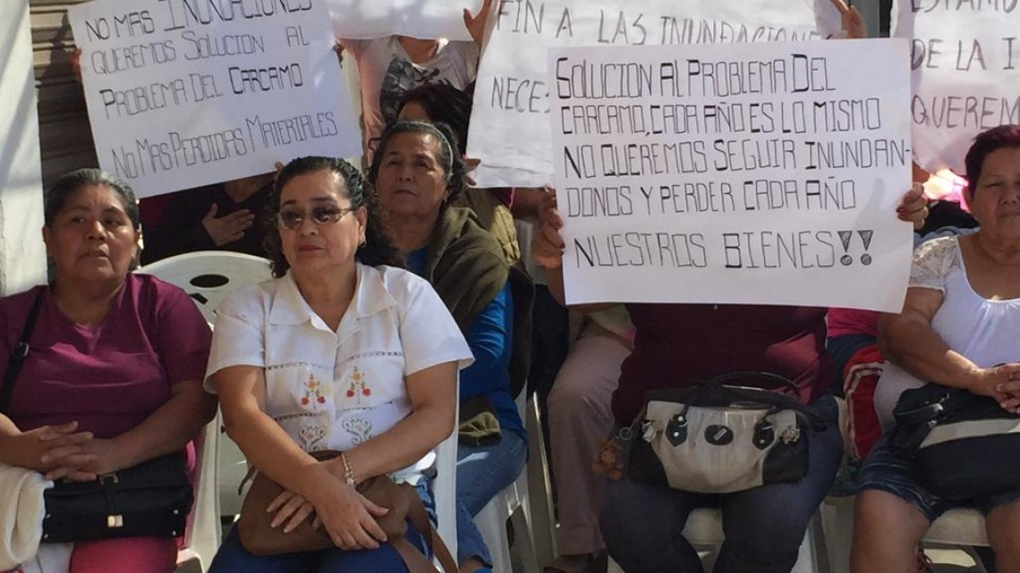 Piden avance en proyecto que evite inundaciones en Villas de Altamira