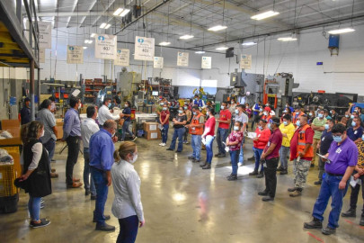 DIF Reynosa entregó apoyos a trabajadores de la industria maquiladora
