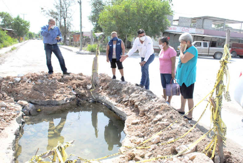 Concluye COMAPA reparación de fuga en colonia Satélite
