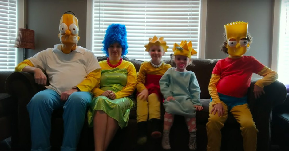 ¿Y ustedes qué hacen en la cuarentena? Familia recrea intro de ‘Los Simpson’