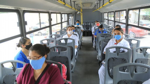 Transporta ITACE a personal de instituciones de salud