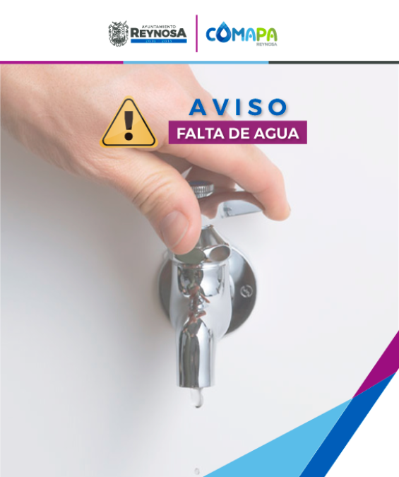 Anuncian suspensión de servicio de agua en sector oriente