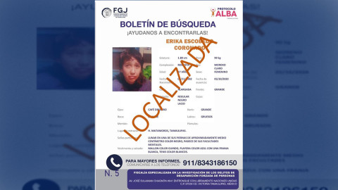 Localizan con vida a mujer que llevaba 5 días desaparecida