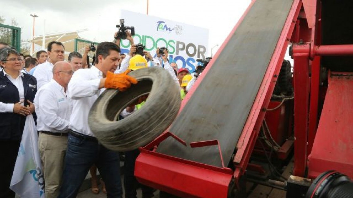 Trituran 23 mil llantas para combatir moscos y mejorar imagen