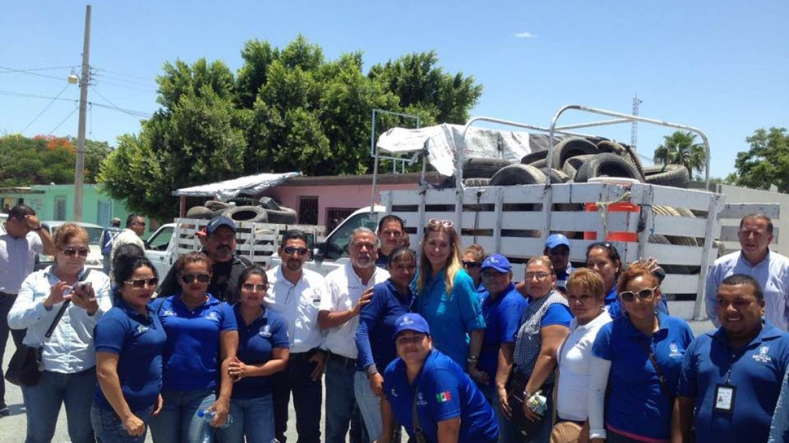 Alcaldesa apoya programa de descacharrización