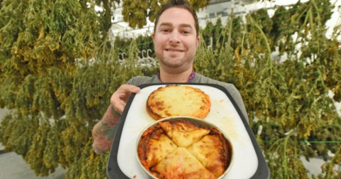 Empresa crea una pizza a base de marihuana 