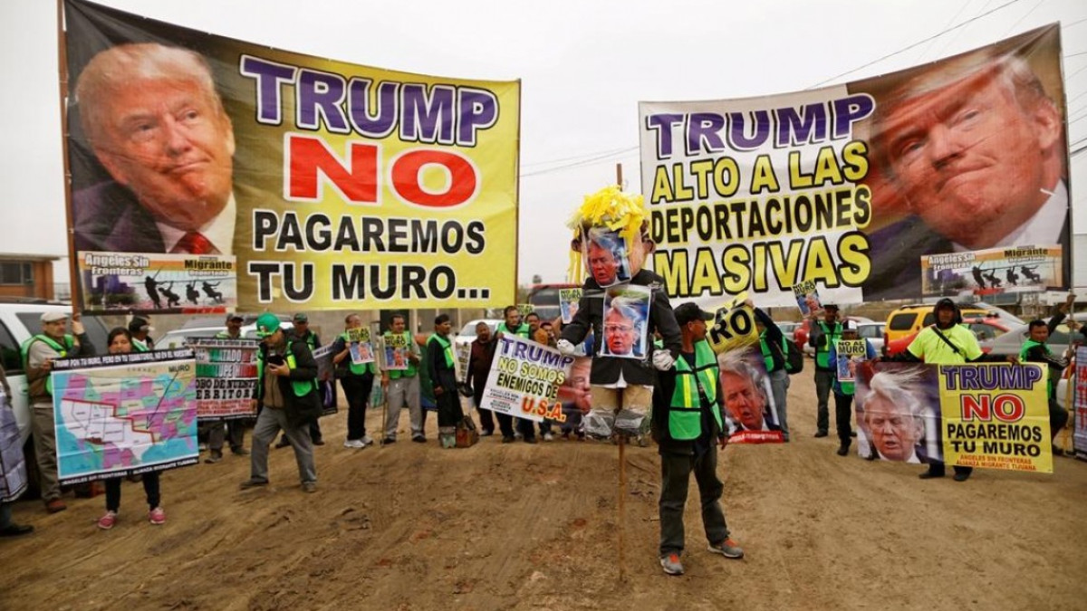 #Galería La visita de Trump a `sus muros´