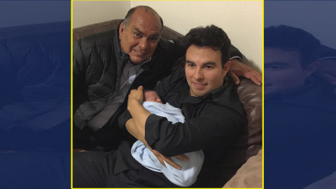 "Checo" Pérez debuta como papá