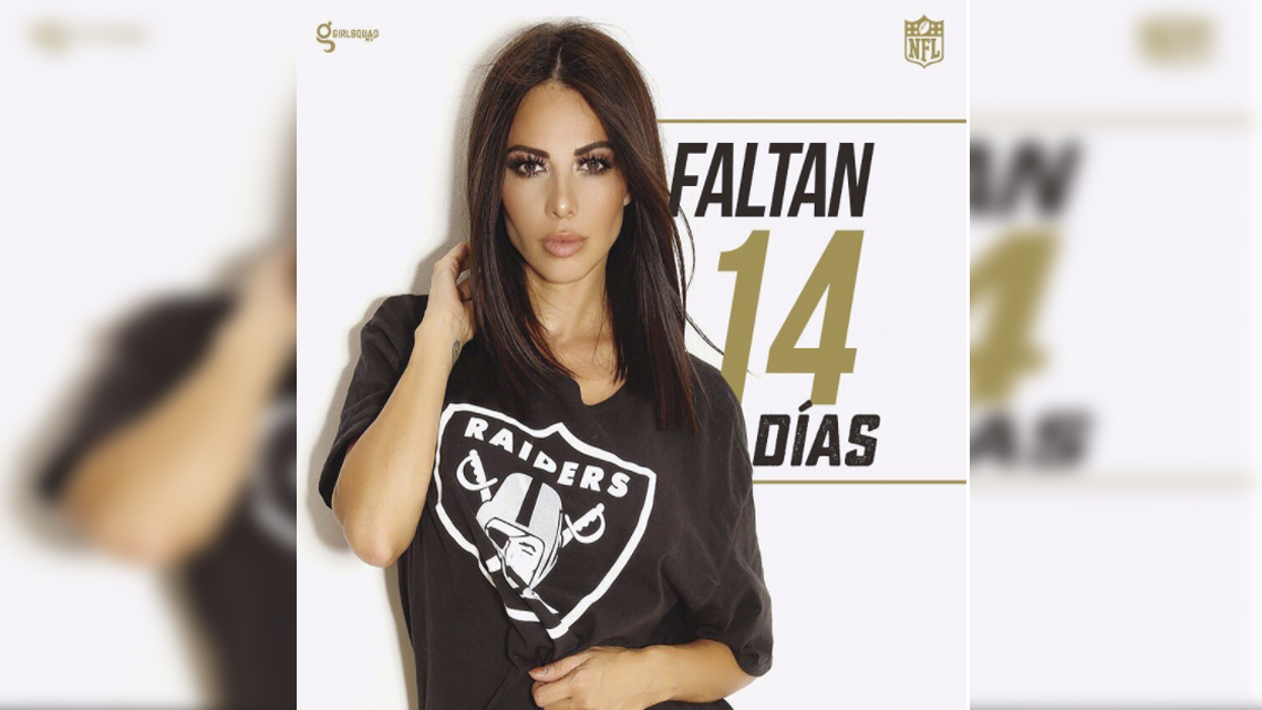 Inicia Jimena Sánchez candente conteo para el inicio de la NFL