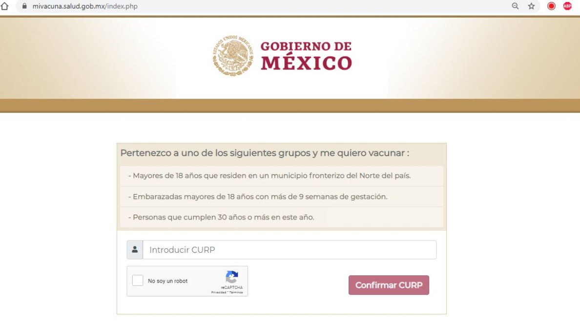 Abren registro de vacunación contra el COVID-19 para personas de entre 30 y 39 años 
