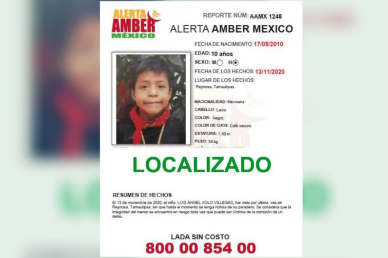 Informa FGJET la localización de un menor reportado como extraviado