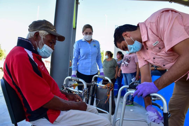 DIF Reynosa presente en los ejidos ante la pandemia del Covid-19