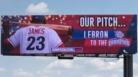 Equipo de béisbol pide a LeBron James