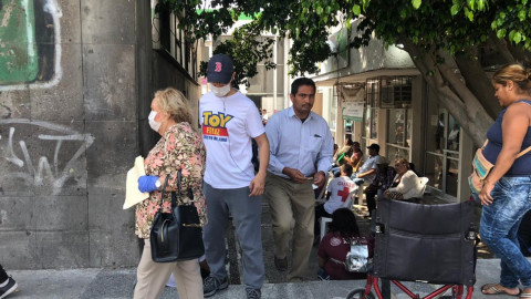 Pago de pensiones genera largas filas