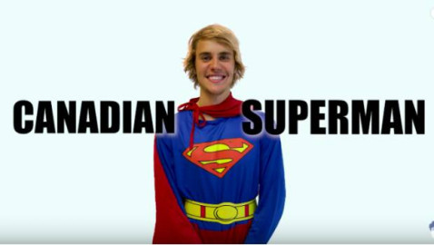 Justin Bieber encarna a Superman