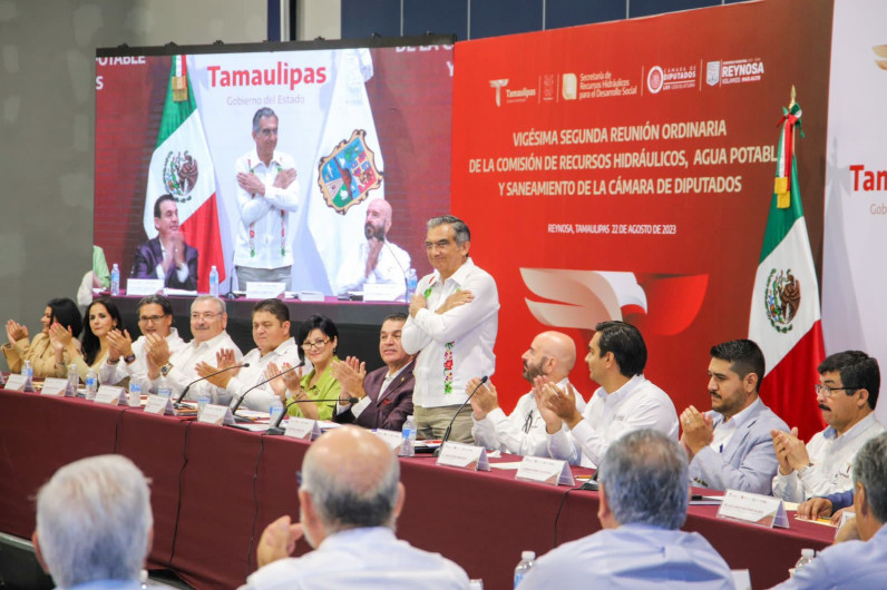 Participaron Alcalde Carlos Peña Ortiz y Gobernador Américo Villarreal Anaya en Reunión con Diputados