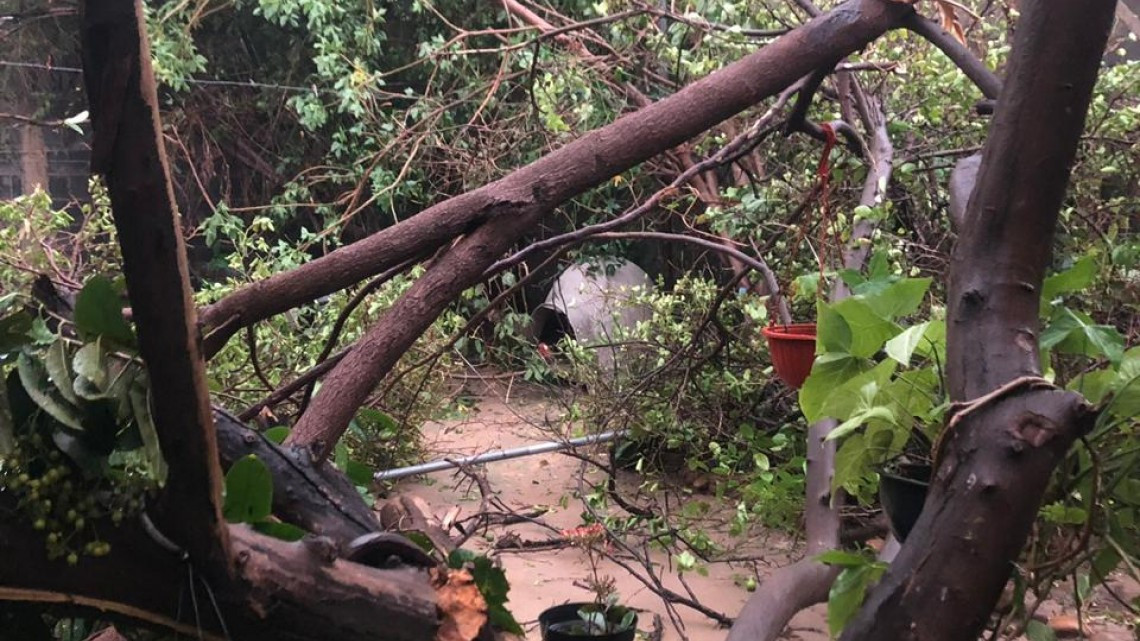 Se registra fuerte tormenta en Nuevo Laredo