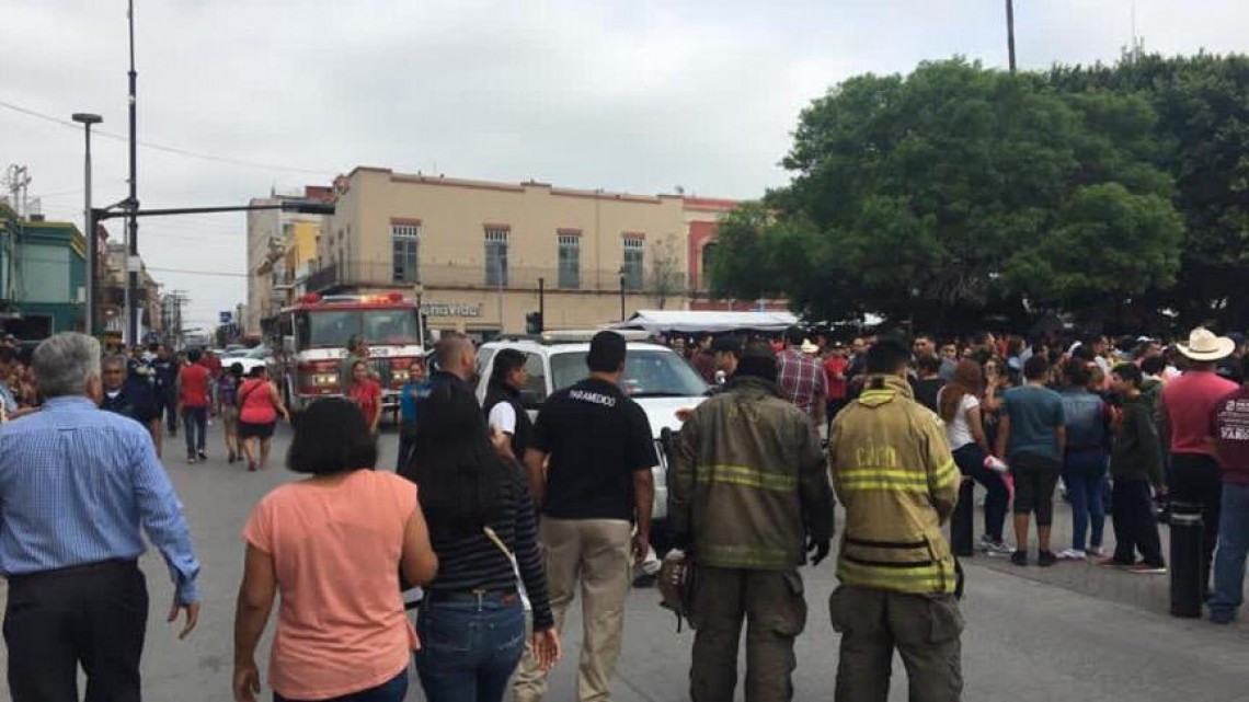 Amenaza de bomba en reunión de obreros en la plaza principal de Matamoros