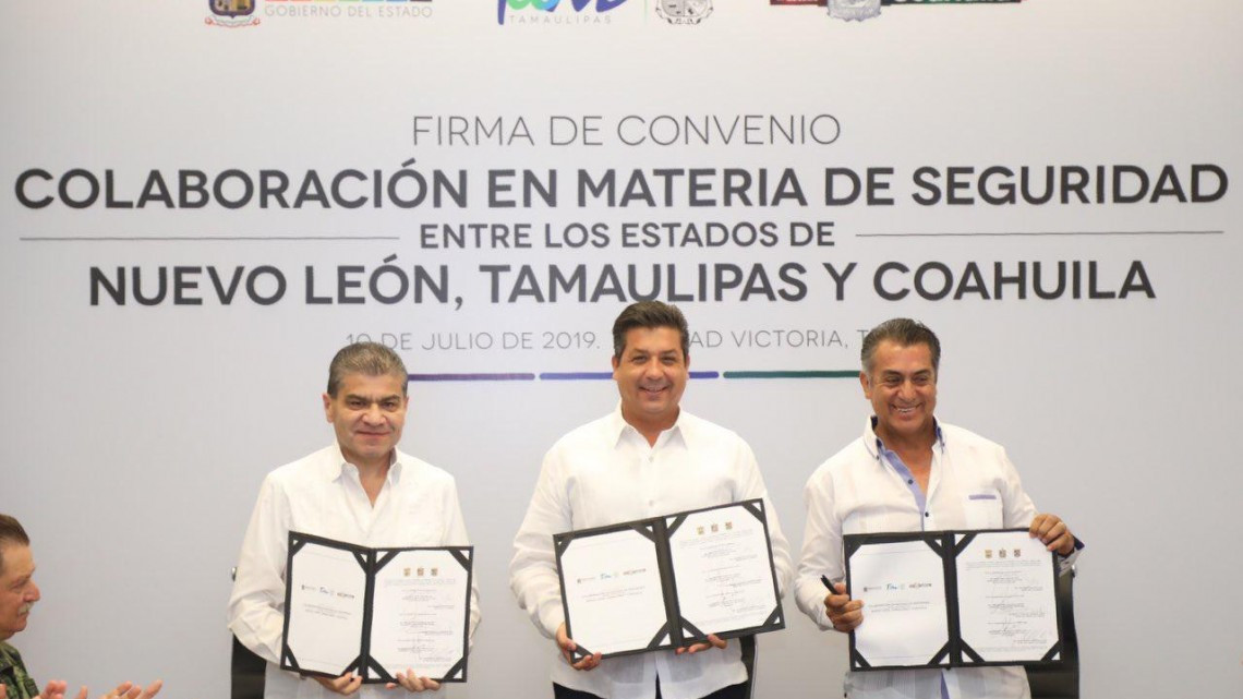 Firman gobernadores del Norte Convenio de Seguridad