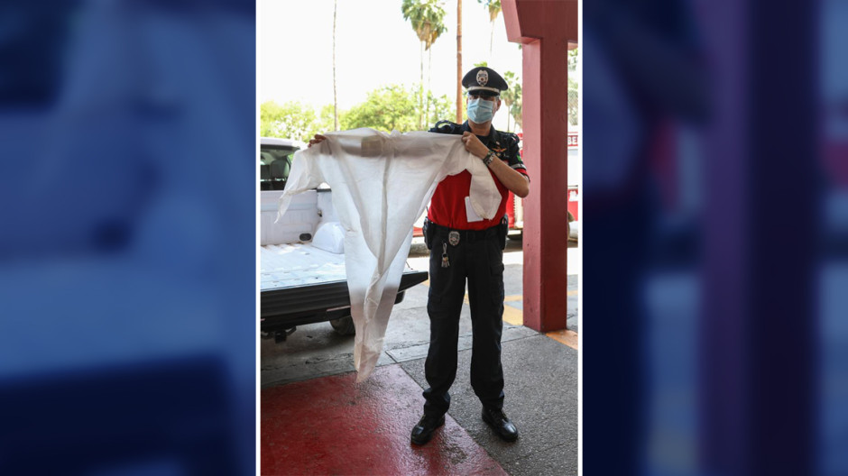 Apoya síndica con equipo especial a Protección Civil