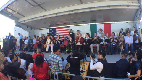 Matamoros y Brownsville celebran saludo binacional 