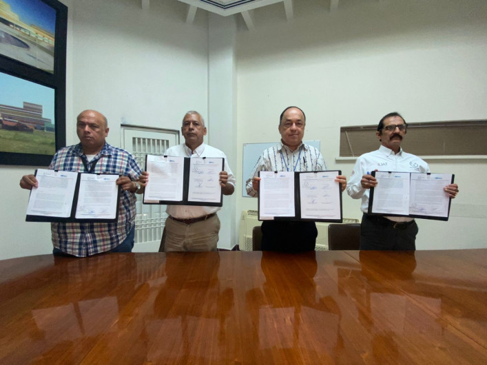 Firman convenio UAT y COMAPA 