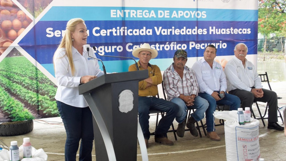 Entregan 100 toneladas de semilla de soya certificada a productores de Altamira