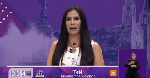 Candidata de MC declina a favor de Morena en pleno debate