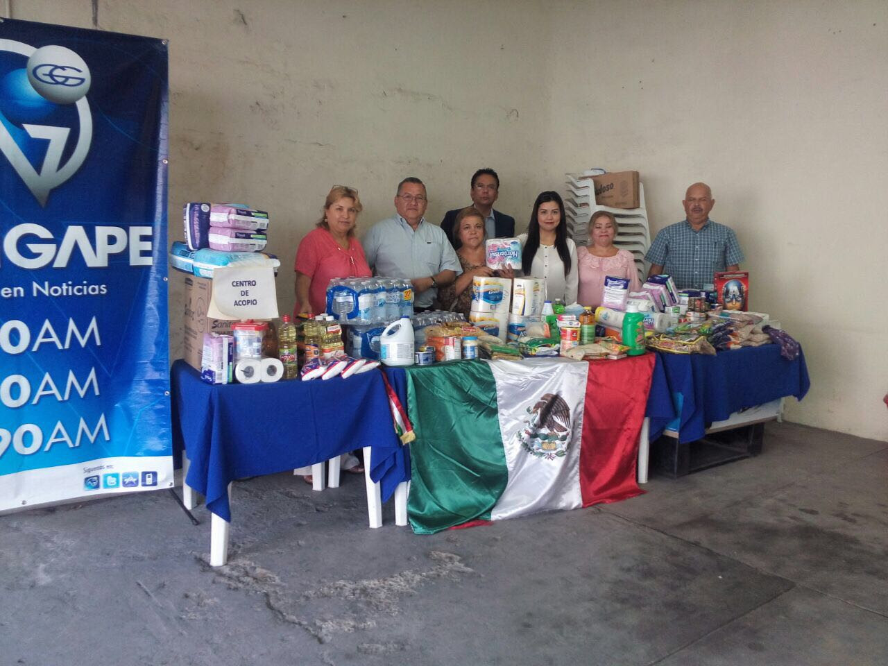 NotiGAPE Matamoros entrega víveres donados vivieres a damnificados
