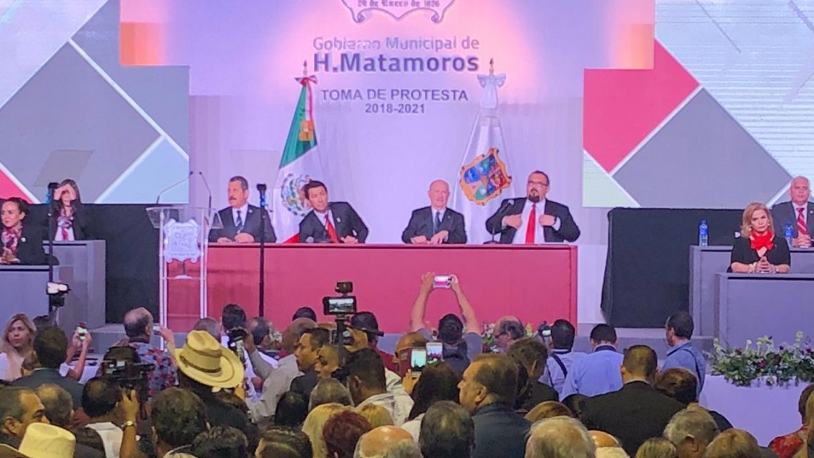 Toma protesta como presidente de Matamoros Mario López