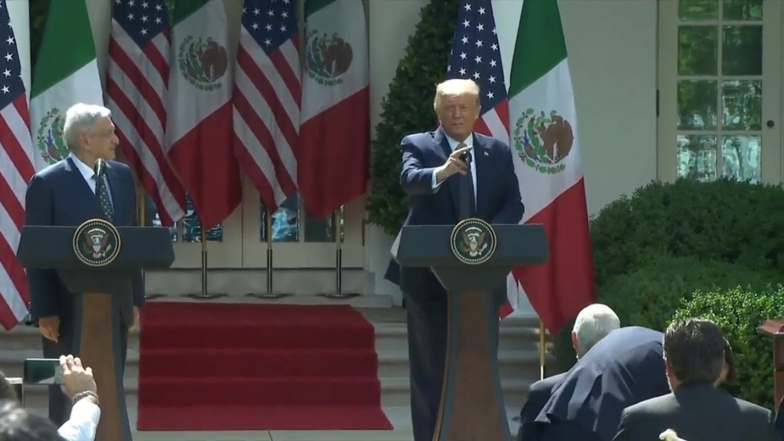 "Se ha comportado con nosotros con gentileza y respeto": AMLO a Trump