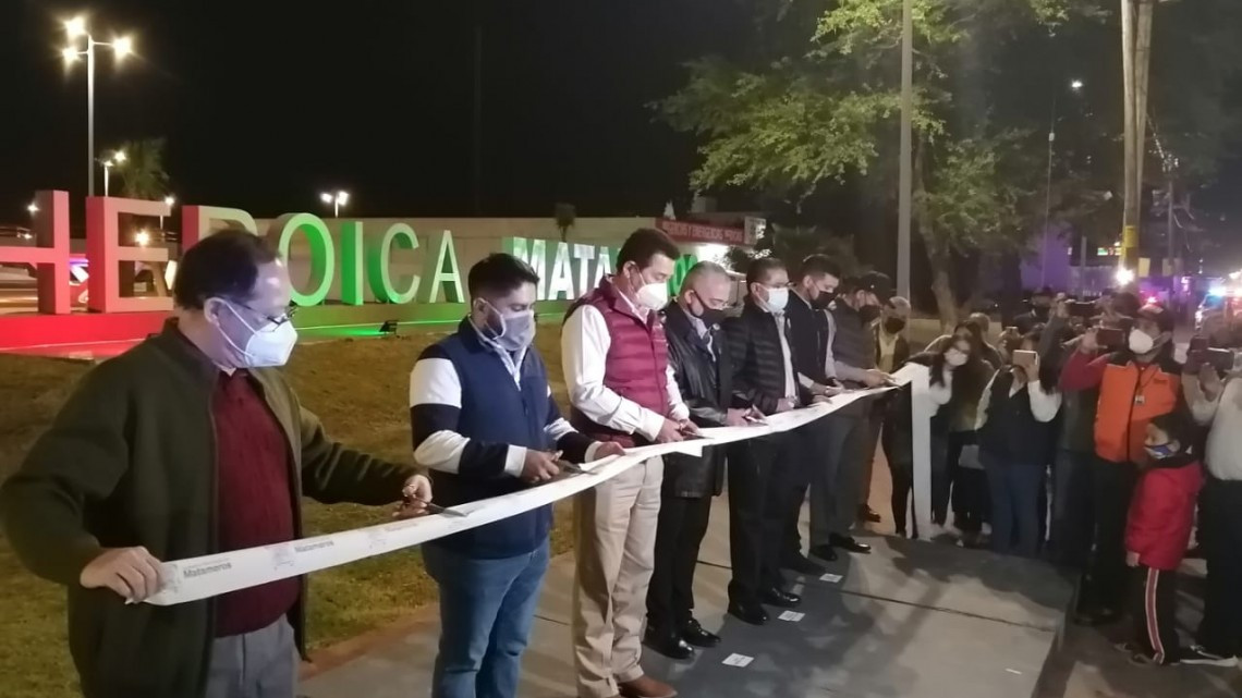 Inauguran primera etapa del Parque Central de Matamoros