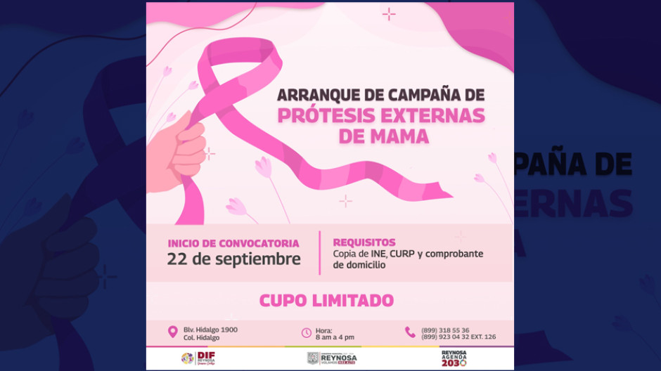Arranca DIF Reynosa Campaña de Prótesis Externas de Mama