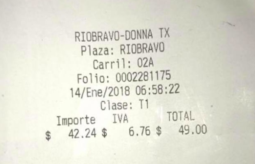 Elevan tarifas en Puente Río Bravo-Donna