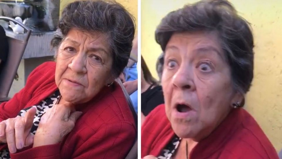 Abuelita participa en reto de TikTok y sale albureada 