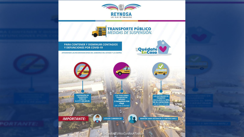 Reducen circulación y no habrá transporte público sábado y domingo por COVID-19 