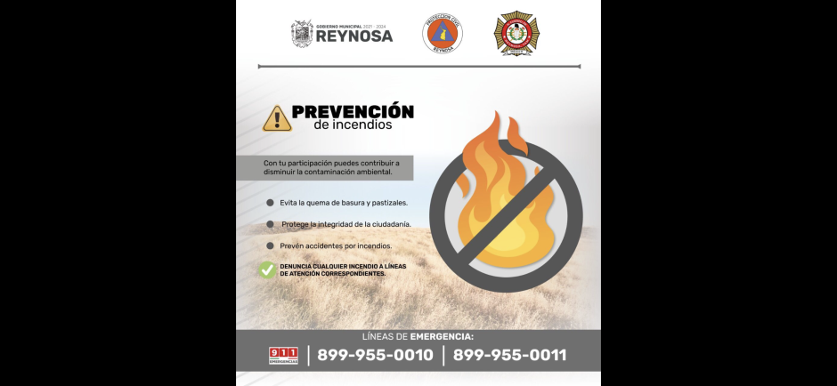 Exhorta Municipio a evitar quema de basura y pastizales